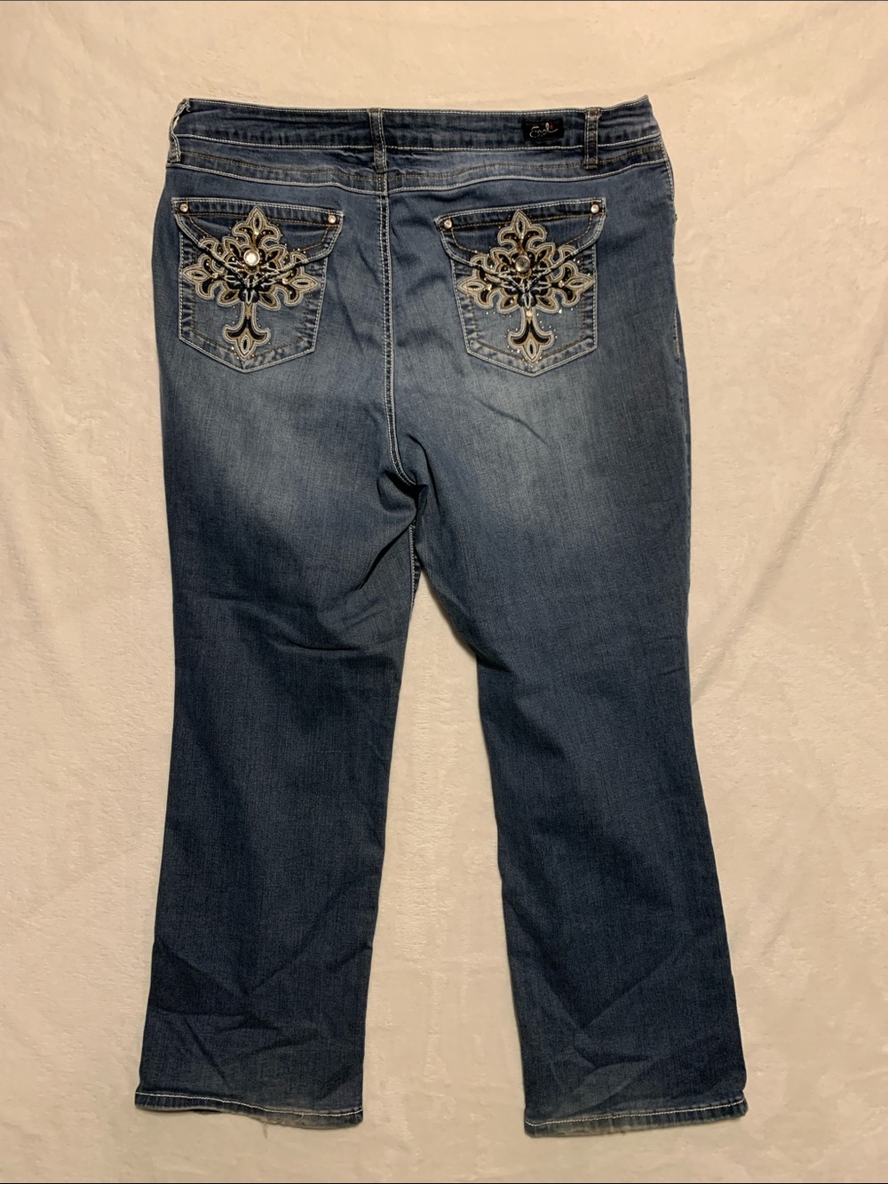 Earl Jeans Slim Boot Bling Back Pocket Size 20W